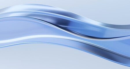 Luxury business background with blue waves.