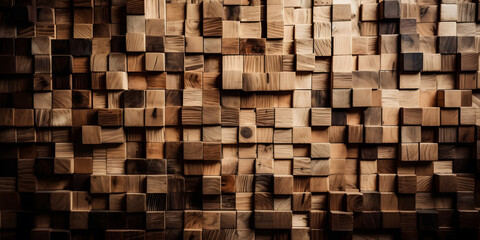 Old grunge dark textured wooden background , The surface of the old brown wood texture. Generative AI  