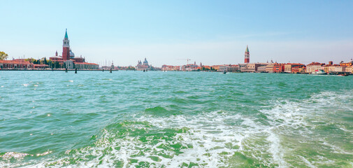 Naklejka premium City of Venice, Italy, on a sunny summer day
