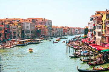 Fototapeta na wymiar City of Venice, Italy, on a sunny summer day