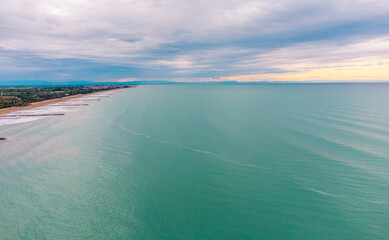 Beautiful coastline at Caorle, Italy, in early summer