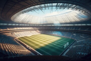 football stadium. Generative AI.