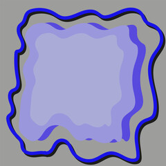 blue frame for text with stars