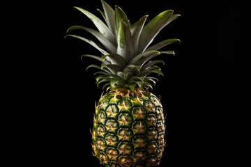 A transparent background pineapple image, fresh and isolated. Generative AI