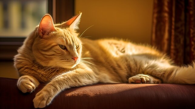 Lazy Afternoon: Relaxed Manx Cat