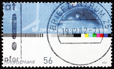 Postage stamp Germany 2002 German television, 50th anniversary
