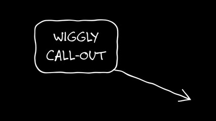 Wiggly Hand Written Call Out Text Box