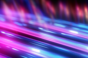 Fototapeta na wymiar abstract background with pink blue glowing neon lines and bokeh lights, data transfer concept abstract creative