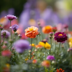 Fototapeta premium Blooming Garden, Generative AI
