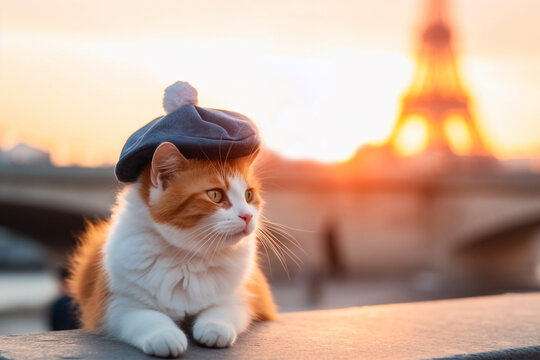 Cat Beret Images – Browse 718 Stock Photos, Vectors, and Video | Adobe Stock
