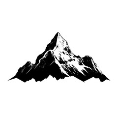 Vector Illustration of Mountains Silhouette