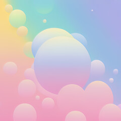 Obraz premium Y2K nostalgia gradient abstract background.Ai generative art 