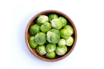Fresh brussels sprouts. Organic vegetables