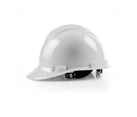 Fototapeta premium White Safety Hard Hat Isolated on a Transparent Background - Transparent PNG - Generative AI.