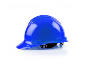 Blue Safety Hard Hat Isolated on a Transparent Background - Transparent PNG - Generative AI.