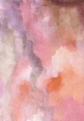 Soft Pink hand-drawn watercolor background