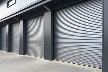 Industrial Grey Roller Garage Doors