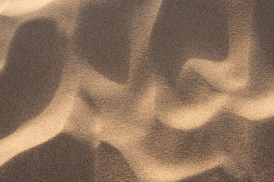 Close-up detail view of sand on sand dunes at the beach