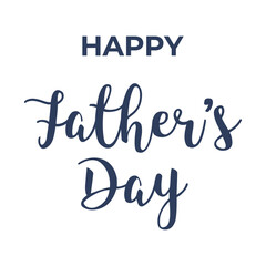 Happy Father Day Typography Vector hand written text background for posters, flyers, invitations, social media, prints