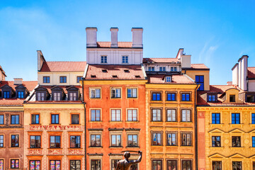 Old Town Square in Warsaw during a Sunny Day
