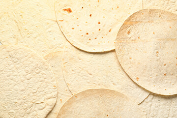 Fresh thin lavash as background