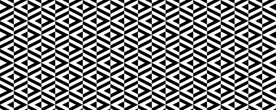 Seamless geometric rhombus pattern. Black white ethnic diamond repeating background. Decorative lattice ornament background. Modern textile fabric design template. Contemporary vector print wallpaper