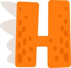 Dinosaur Alphabet H Letter