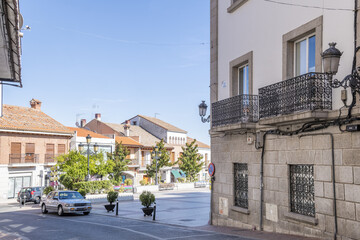 A street through the center of a town