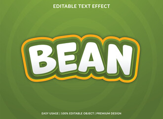 text effect editable template with abstract font style use for typography brand and logo