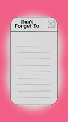 notepad don't forget
