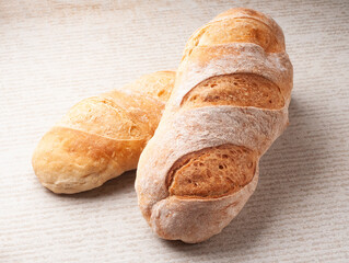 Exquisite and crispy loaf of sourdough bread