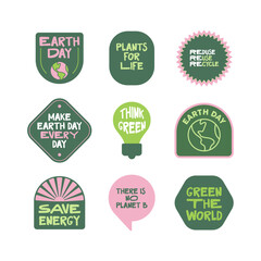 earth day 4 stickers