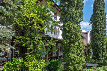 Spring view of Vrachesh Monastery, Bulgaria