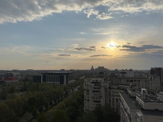 Fototapeta na wymiar Bucharest Skyline