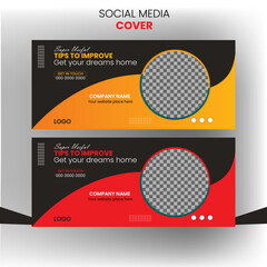 Corporate social media web cover design