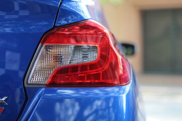 Car Taillight View CloseUp