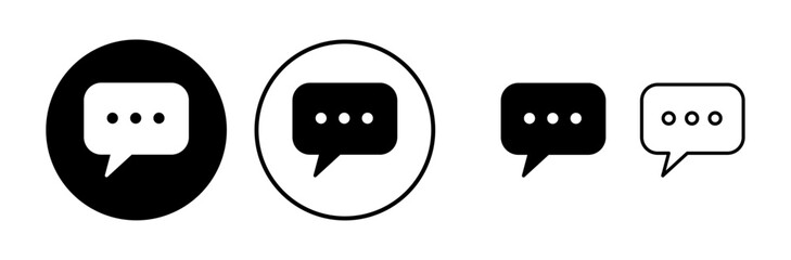 Chat icon vector. Chat Icon in trendy flat style isolated. Speech bubble symbol for web design
