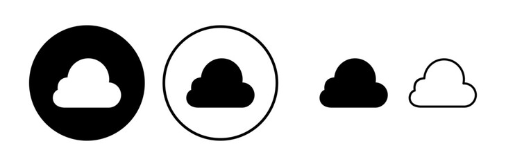 Cloud icon vector. cloud data. cloud services