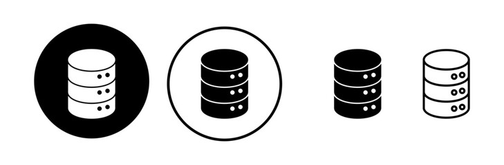 Database icon vector. server icon. storage