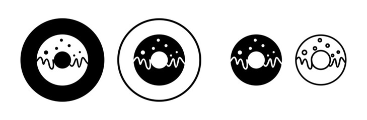 Donut icon vector. doughnut icon. donut logo