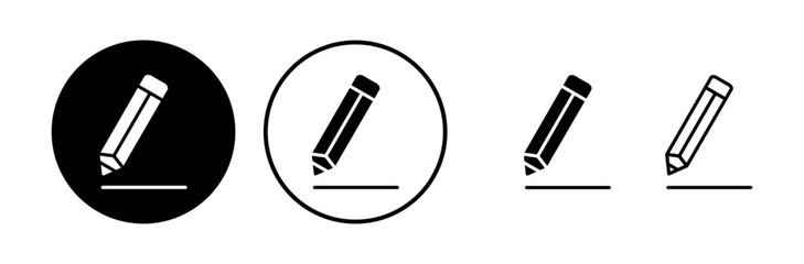 Edit icon vector. edit document sign and symbol. pencil