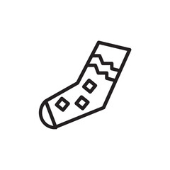 Decor Gift Sock Outline Icon