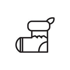 Clothing Fashion Sock Outline Icon