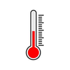 thermometer icon vector illustration eps10. - obrazy, fototapety, plakaty