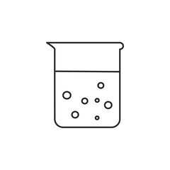 Beaker icon for chemistry work. A container for scientific experiments.