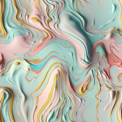 Liquid drops pattern background in vivid pastel tone color. Created with generative AI tools