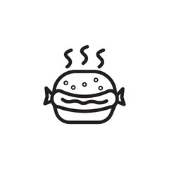 Dog Food Hot Outline Icon