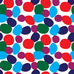Simple Fun Jelly Beans Print, Children's Design, Shapes, Jelly Beans, Transparent Background, Repeating Pattern Tile
