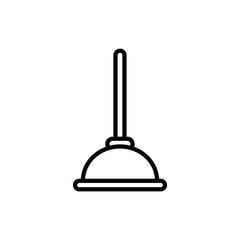 Plunger icon,vector illustration. vector plunger icon illustration isolated on White background.eps