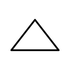 Triangle icon,vector illustration. vector triangle icon illustration isolated on White background.eps